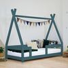 Cama Cabaña Infantil Nakana 120 X 190 Verde Petróleo