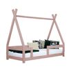 Cama Cabaña Infantil Nakana 120 X 180 Rosa Pastel