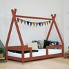 Cama Cabaña Infantil Nakana 90 X 180 Rojo Ladrillo