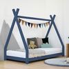 Cama Tipi Infantil Nakana 140 X 200 Azul Marino