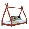 Cama Tipi Infantil Nakana 140 X 200 Rojo Ladrillo