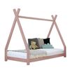 Cama Tipi Infantil Nakana 140 X 200 Rosa Pastel