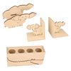 3 Decoraciones De Madera Para Dormitorio Infantil - Animales