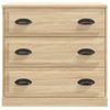 Aparador De Madera Contrachapada Roble Sonoma 70x35,5x67,5 Cm