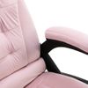 Silla De Oficina De Terciopelo Rosa