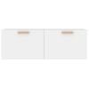 Armario De Pared Madera Contrachapada Blanco 100x36,5x35 Cm