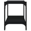 Mueble Para Tv Madera Contrachapada Y Acero Negro 60x33x41 Cm