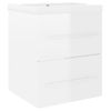 Mueble Con Lavabo Blanco Brillante Aglomerado