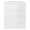 Mueble Con Lavabo Blanco Brillante Aglomerado