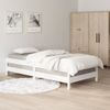 Cama Apilable De Madera Pino Maciza Blanco 90x190 Cm