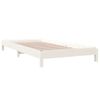 Cama Apilable De Madera Pino Maciza Blanco 90x190 Cm