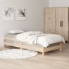 Cama Apilable De Madera Pino Maciza 80x200 Cm Marrón