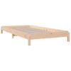 Cama Apilable De Madera Pino Maciza 80x200 Cm Marrón