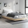 Estructura De Cama Madera Contrachapada Roble Sonoma 90x190 Cm Marrón