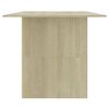 Mesa De Comedor Madera De Ingeniería Roble Sonoma 180x90x76 Cm Marrón