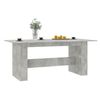 Mesa De Comedor Madera De Ingeniería Gris Hormigón 180x90x76 Cm