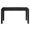 Mesa De Comedor De Madera Maciza De Mango Negra 118x60x76 Cm