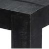 Mesa De Comedor De Madera Maciza De Mango Negra 118x60x76 Cm