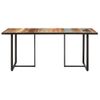 Mesa De Comedor De Madera Maciza Reciclada 180 Cm Marrón