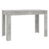 Mesa De Comedor De Madera De Ingeniería Gris 120x60x76 Cm