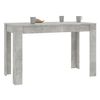 Mesa De Comedor De Madera De Ingeniería Gris 120x60x76 Cm