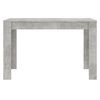 Mesa De Comedor De Madera De Ingeniería Gris 120x60x76 Cm