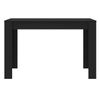 Mesa De Comedor De Madera Contrachapada Negro 120x60x76 Cm