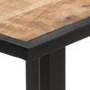 Mesa De Comedor De Madera Maciza De Mango Rugosa 140 Cm Marrón