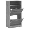 Vidaxl Zapatero De Madera De Ingeniería Gris Sonoma 60x34x116 Cm