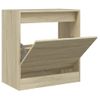 Vidaxl Zapatero De Madera De Ingeniería Roble Sonoma 60x34x63,5 Cm Marrón