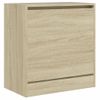 Vidaxl Zapatero De Madera De Ingeniería Roble Sonoma 60x34x63,5 Cm Marrón