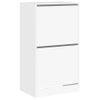 Vidaxl Mueble Zapatero Con 2 Cajones Abatibles Blanco 60x42x108 Cm