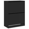 Vidaxl Mueble Zapatero Con 2 Cajones Abatibles Negro 80x42x108 Cm