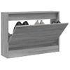 Vidaxl Zapatero De Madera De Ingeniería Gris Sonoma 80x21x57 Cm