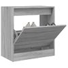 Vidaxl Zapatero De Madera De Ingeniería Gris Sonoma 60x34x63,5 Cm