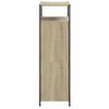 Vidaxl Zapatero De Madera De Ingeniería Roble Sonoma 60x34x112 Cm Marrón