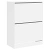 Vidaxl Mueble Zapatero Con 2 Cajones Abatibles Blanco 80x42x108 Cm