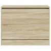 Vidaxl Zapatero De Madera De Ingeniería Roble Sonoma 80x34x63 Cm Marrón