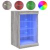 Vidaxl Aparador Con Luces Led Gris Sonoma 41x37x67 Cm