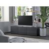 Mueble Para Tv Madera Contrachapada Gris 120x34x30 Cm