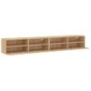 Vidaxl Muebles De Pared Para Tv 2 Uds Madera Roble Sonoma 100x30x30 Cm Marrón