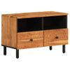 Mueble De Tv Madera Maciza De Acacia 70x33x46 Cm Marrón