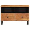 Mueble De Tv Madera Maciza De Acacia 70x33x46 Cm Marrón