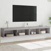 Vidaxl Muebles De Tv Con Luces Led 2 Uds Gris Sonoma 100x30x30 Cm