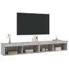 Vidaxl Muebles De Tv Con Luces Led 2 Uds Gris Sonoma 100x30x30 Cm