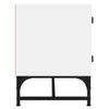 Mueble De Tv Con Puertas De Vidrio Blanco 102x37x50 Cm