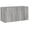 Vidaxl Muebles De Tv De Pared 5 Pzas Madera De Ingeniería Gris Sonoma