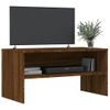 Mueble De Tv Madera De Ingeniería Marrón Roble 80x40x40 Cm