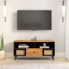 Mueble De Tv Madera Maciza De Acacia 100x33x46 Cm Marrón