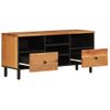 Mueble De Tv Madera Maciza De Acacia 100x33x46 Cm Marrón